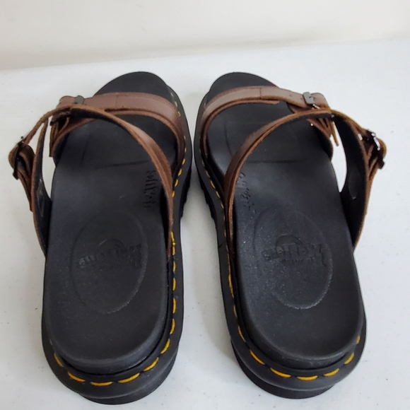Dr. Martens Myles Brando Leather Sandal Women's Size 12 Men's 11 NEW Dark Brown - Picture 8 of 16